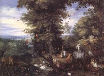 BRUEGHEL, Jan the Elder Adam and Eve in the Garden of Eden (mk25) oil painting image